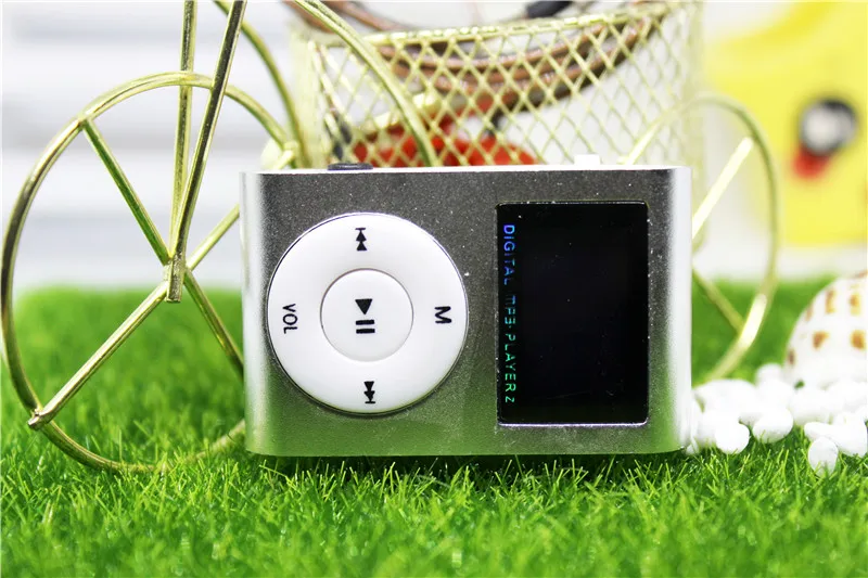 FM MP3 плеер ЖК-экран металлический мини Клип Музыка MP 3 радио Поддержка Micro TF/SD слот портативный плеер Спорт MP3-Player