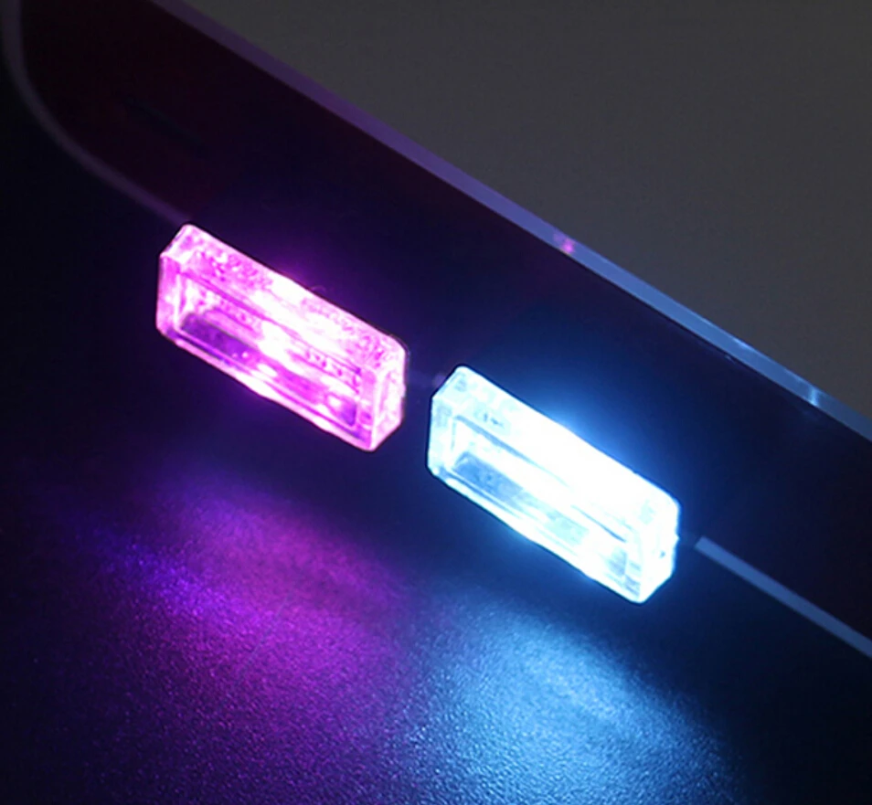 Автомобильный Стайлинг USB LED атмосферные огни декоративная лампа Аварийное