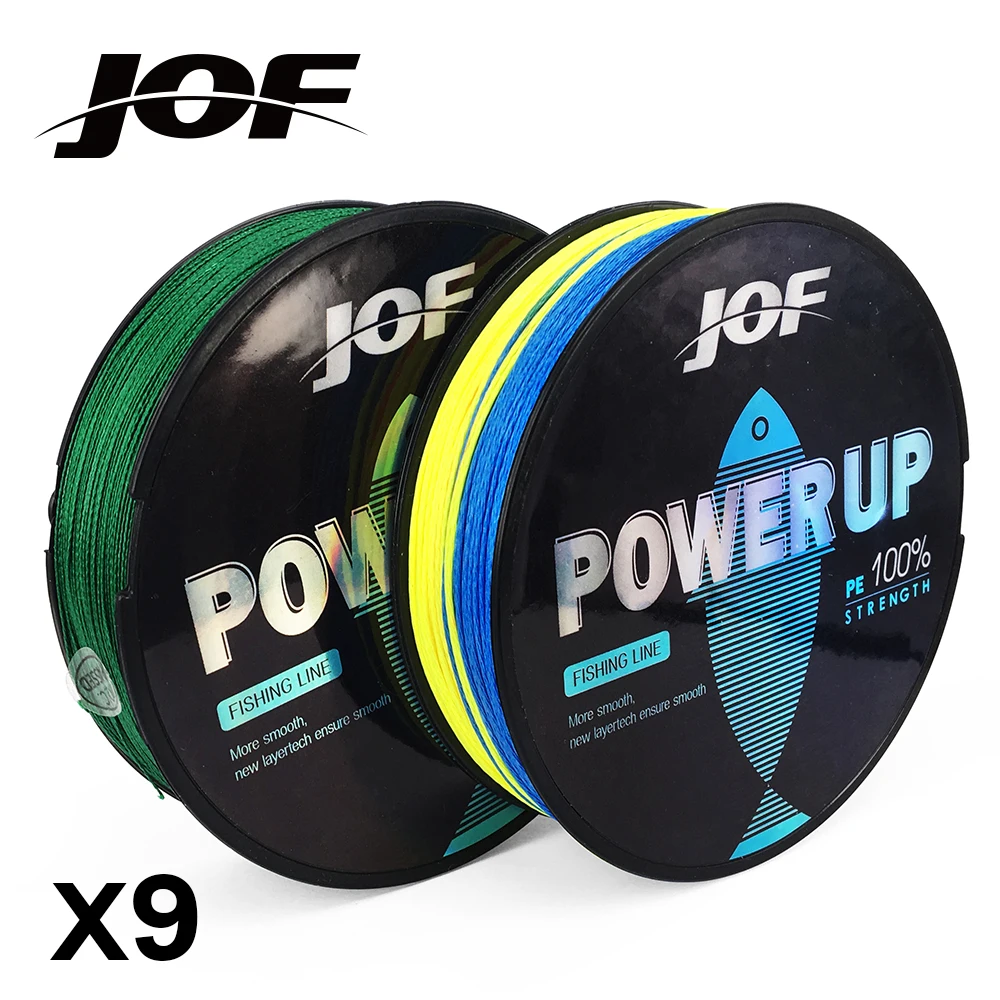 

JOF 9 Braid Braided Fishing Line Japan Super Strong Multifilament Fishing Lines 150M A braid of Braids Rod Wire 20-100LB
