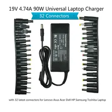 19V 4.74A 90W Universal Laptop Power Adapter Charger for Lenovo Asus Acer Dell HP Samsung Toshiba Laptop with 32 Connectors