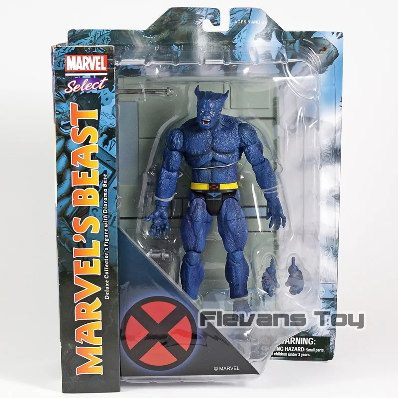 box Marvel Legends Алмаз выберите X-MEN зверь ПВХ фигурка Коллекционная модель игрушки - Цвет: box