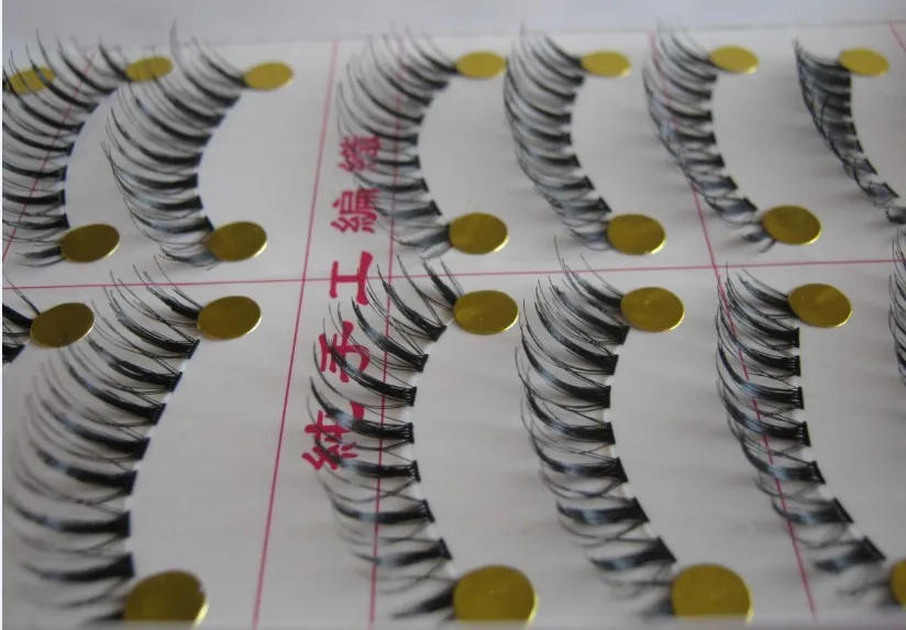 Бесплатная доставка Длинные Накладные ресницы 10 пар/лот натуральные