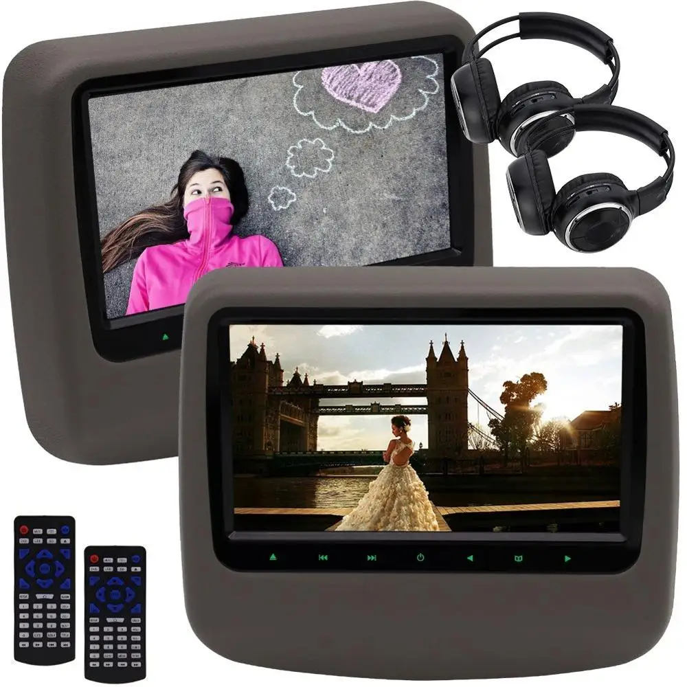 2 шт. подголовник автомобиля Настольный держатель dvd плеер видео широкий обзор ЖК