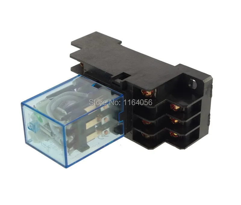 1 комплект 110 В переменного тока реле мощности MY3NJ 11Pin 3NO 3NC 5A с гнездом|relay contact|relay