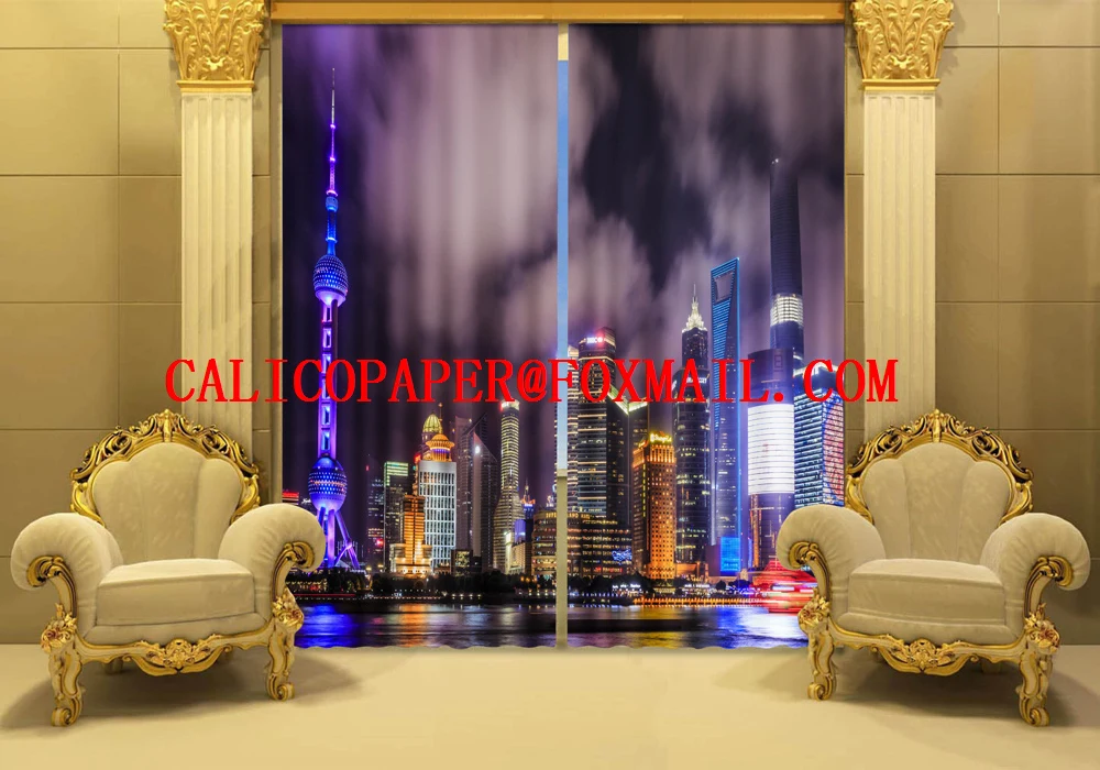 Стереоскопические 3d занавески для фотосъемки напечатанные в темноте с восточным