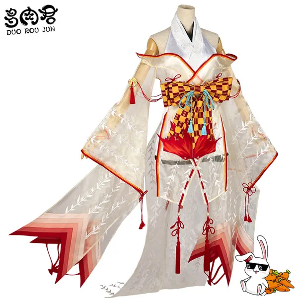 Популярная игра Onmyoji SSR тамамо no Mae карнавальный костюм кимоно в старинном