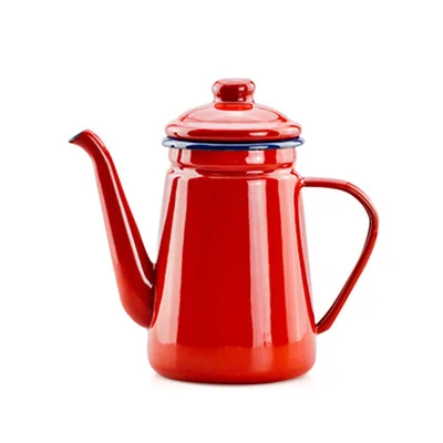 

Japanese Enamel Coffee Pot Hand Tea Kettle Induction Cooker big capacity 1100ml