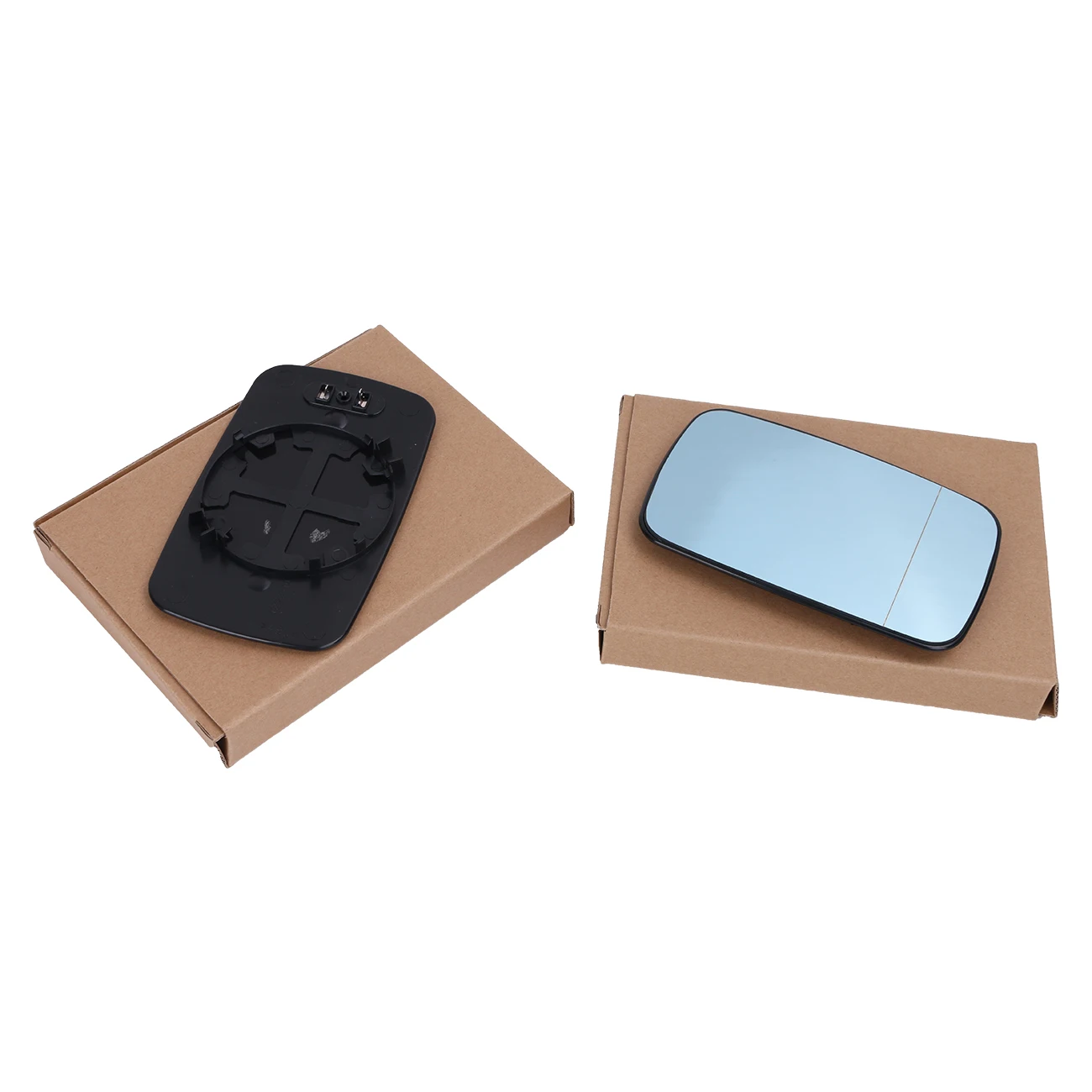 2x Автомобильное голубое нагревательное крыло прозрачное цветное широкоугольное