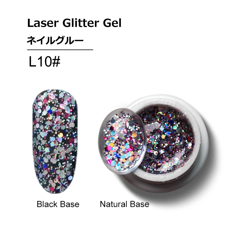 5ml glitter gel L10 Francheska креативный рисунок проволоки ногтей гель точка к линии живопись гель лак вытягивание паук ногтей художественный Гель-лак для ногтей - Цвет: 5ml glitter gel L10