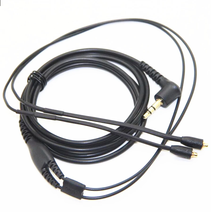 MMCX Plug Upgrade SE215 оригинальные Позолоченные наушники гарнитура черный серебристый