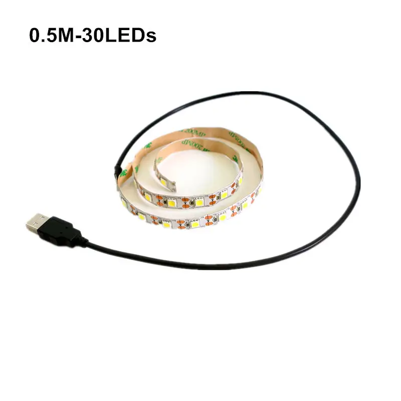 USB Светодиодные ленты света 5 V SMD5050 60 Светодиодный s/m один Цвет светодиод Диодная лента лампа 0,5 HDMI кабель 1 м 2 м 3 м 4 м 5 м светодиодный лента для ТВ ПК Подсветка