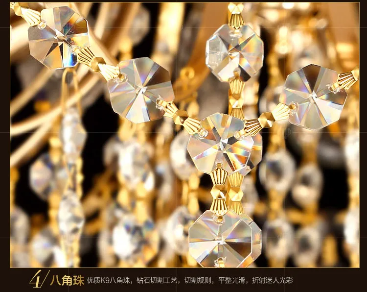 Х лампа для гостиной круглая квадратная Люстра хрустальная атмосферная