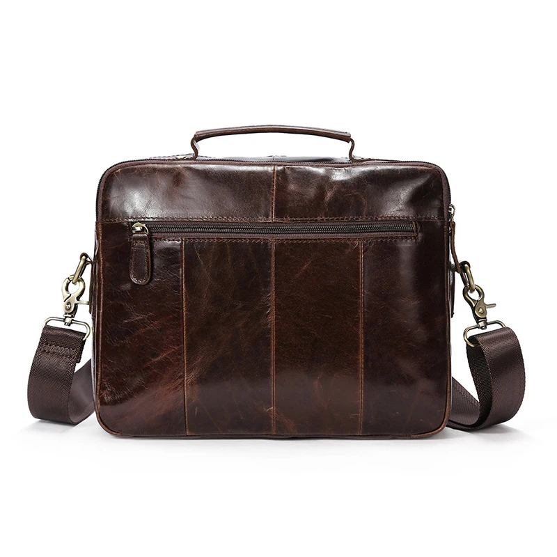 2019 New Fashion Genuine Leather Men's Shoulder Bags Vintage Male Handbags Messenger Men Business Crossbody Bag Wholesale |