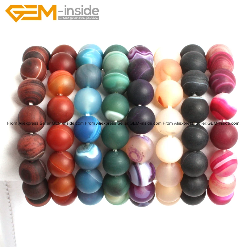 Матовые ювелирные изделия Sardonyx из агата оникса эластичная энергия модные