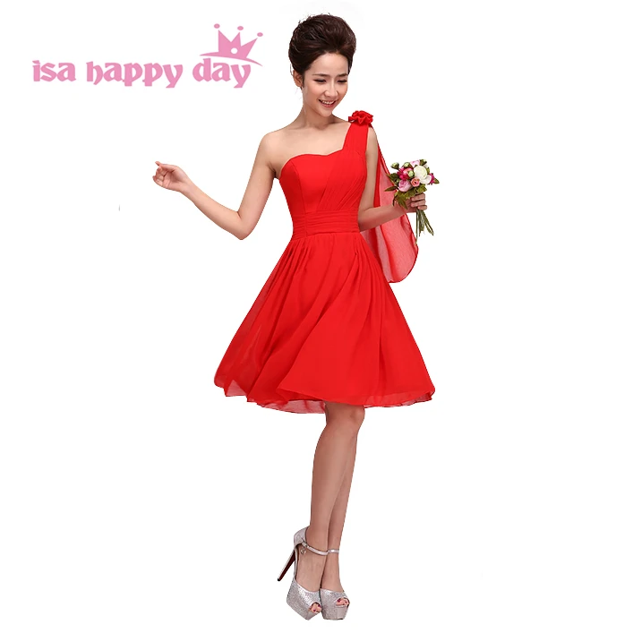 Женское короткое вечернее платье без рукавов красное полуофициальное на одно