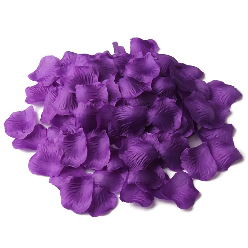 Orchid 500 шт./лот Моделирование Шелковый лепесток розы Лепестки цветов на День святого Валентина вечерние Свадебные украшения Аксессуары JL - Цвет: Orchid