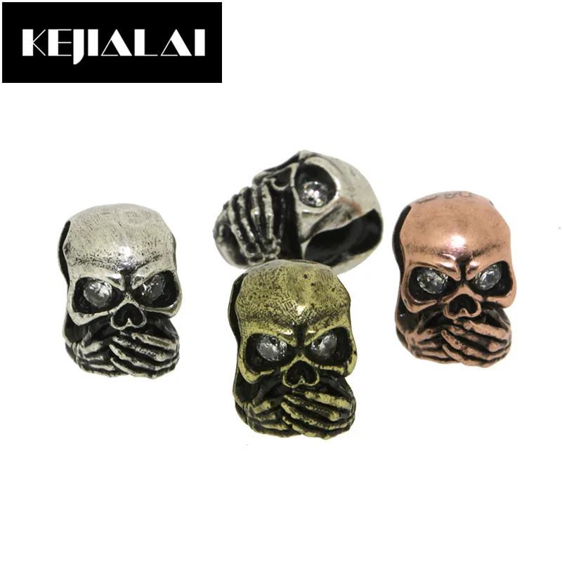 KEJIALAI Череп голова скелет амулеты покрытие с руками Кристалл горный хрусталь