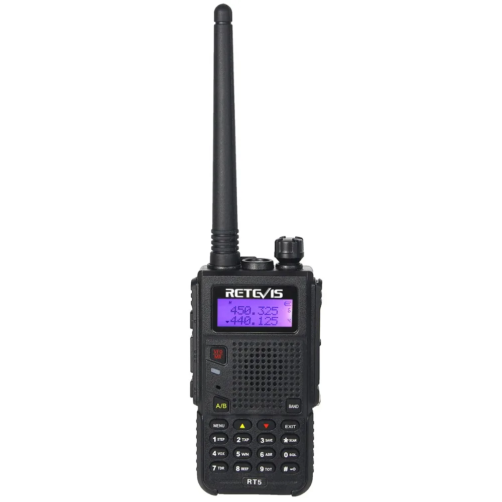 Удобная портативная рация 7 Вт Retevis RT5 128CH двухдиапазонный VHF UHF 136-174& 400-520MHz VOX Ham радио HF трансивер