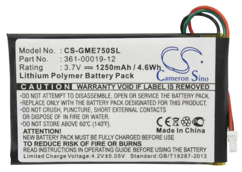 Аккумулятор Cameron Sino 1250mah для GARMIN Edge 605 705 361-00019-12 батарей | Мобильные телефоны и