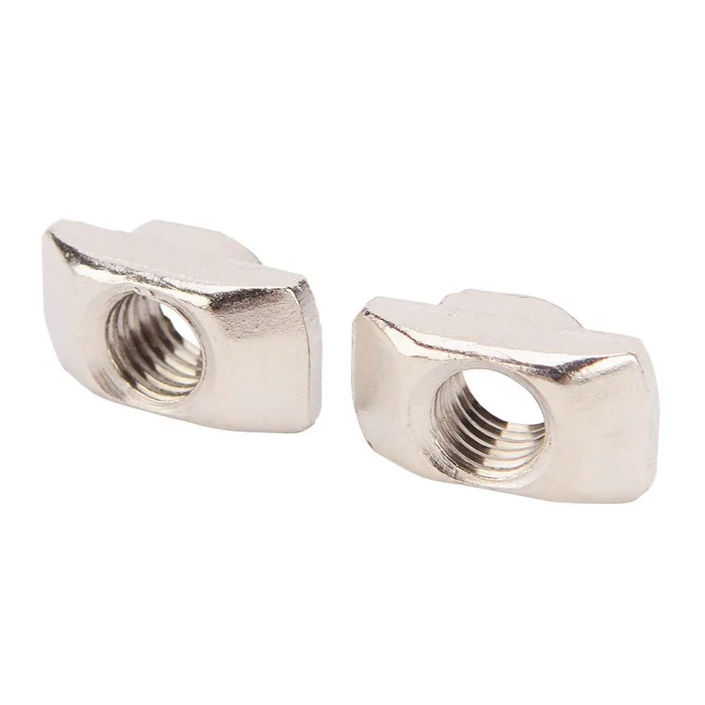 100 PCS Nickel-plated carbon steel Post Assembly M4 T Nut for 3030 Aluminum Profile Drop Shopping | Обустройство дома