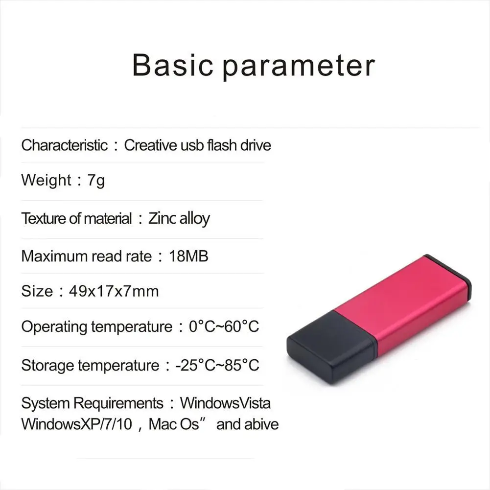 Высокоскоростной USB флеш накопитель 64 Мб качественная карта памяти из цинкового