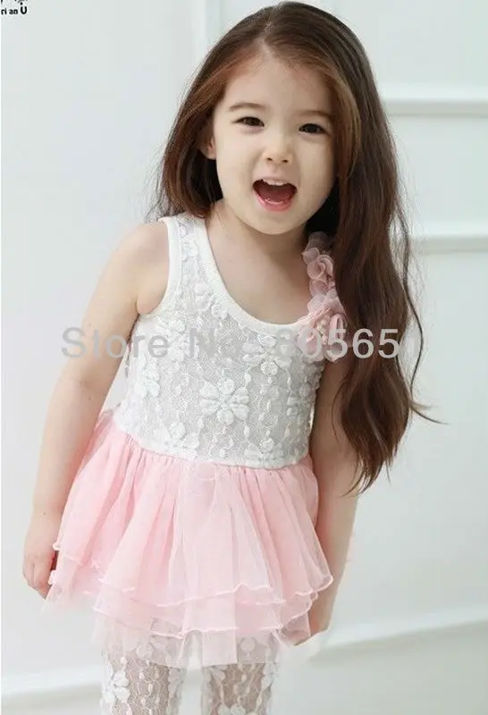 Новые Девушки Mini Dress Рукавов Футболки Брюки Леггинсы Летом Наряды 2-7 Лет Дети