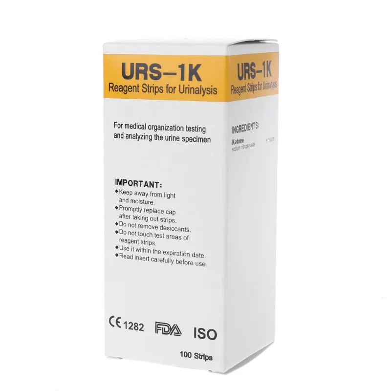 100pcs/set Ketone Strips Home Ketosis Urine Urinary Test-Atkins Diet Weight Lose | Инструменты