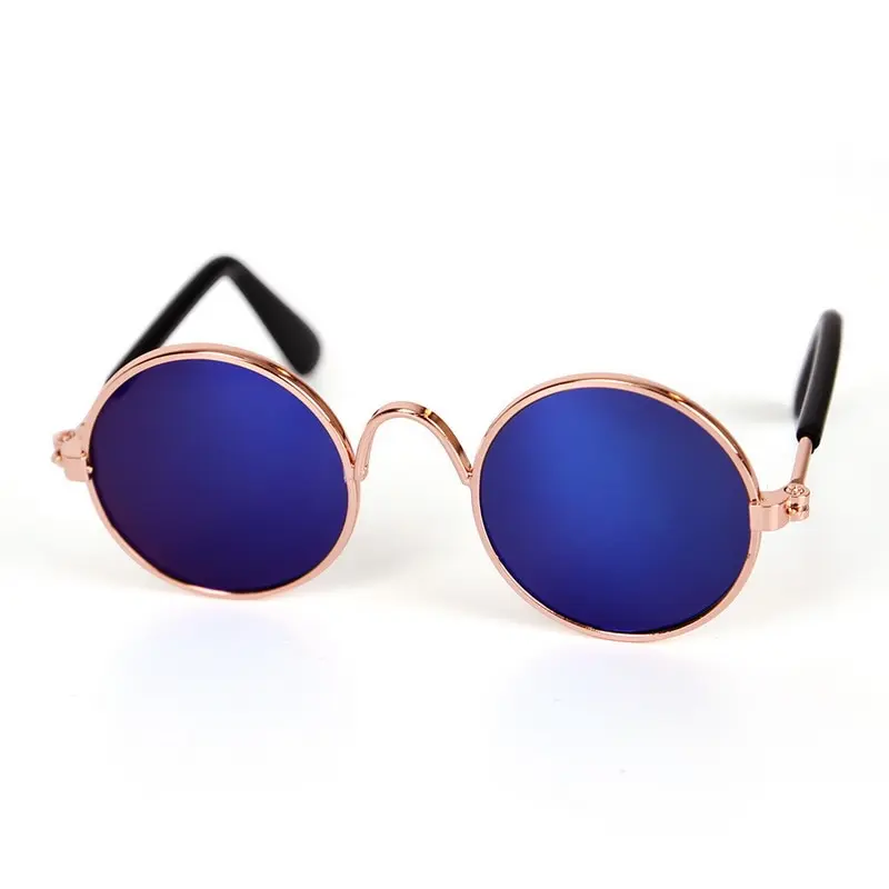blue 1 пара собачьи кошачьи очки, модные собачьи очки, разноцветные солнцезащитные очки для собак, реквизит для фотографий, аксессуары для домашних животных, очки для собак и кошек - Цвет: blue