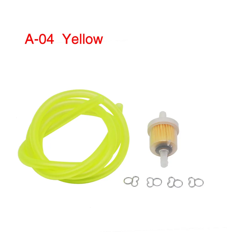 A-04 Yellow Alconstar мотоцикл бензиновое топливо бензиновый масляный фильтр+ 1 м трубка шланг бензиновый для скутера мопеда скутер Байк ATV - Цвет: A-04 Yellow