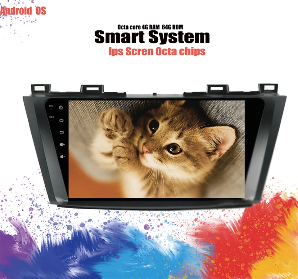 Ips экран 6 + 128 ГБ Android 10 0 автомобильный DVD GPS навигация Мультимедиа для Mazda 5 радио 2009