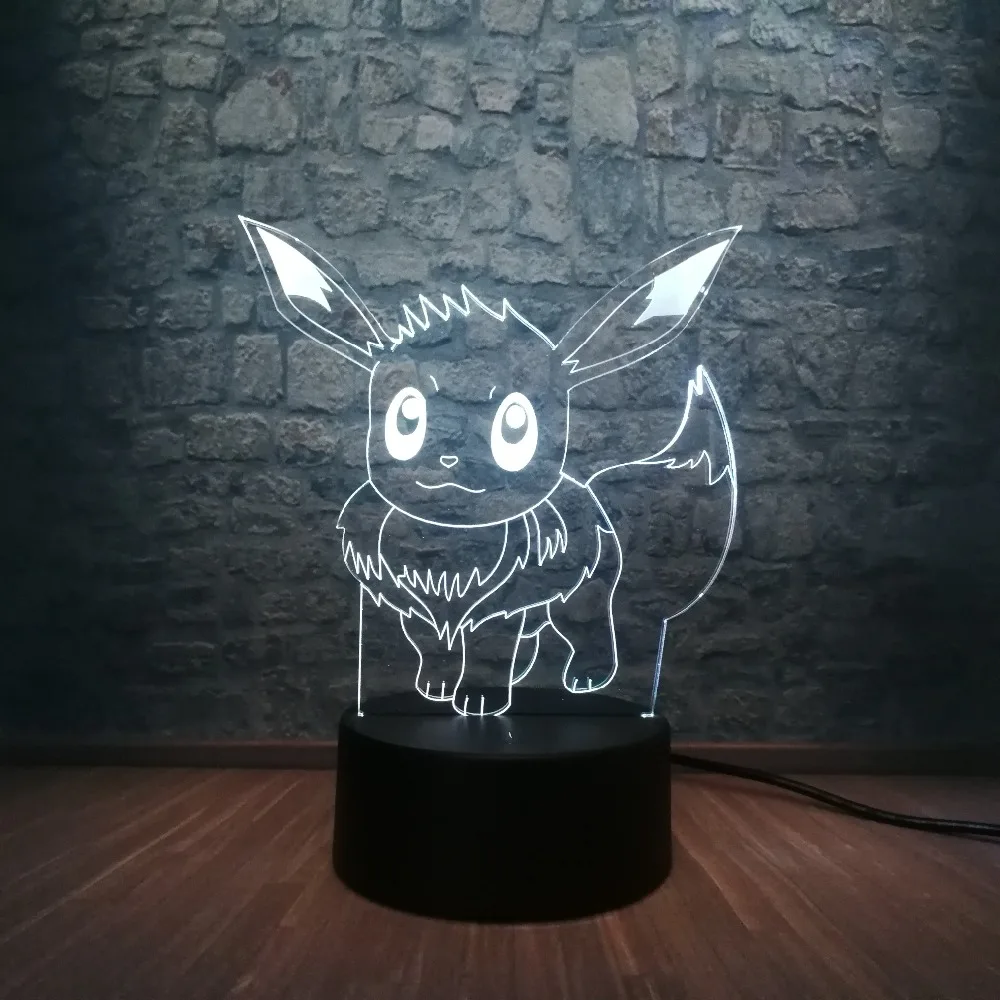 3D светодиодный светильник горячая Распродажа японский мультяшный рисунок