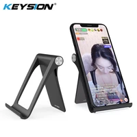 keysion live show holder stand for iphone 11 xr xs foldable mobile phone stand for samsung desk tablet stand for xiaomi redmi lg