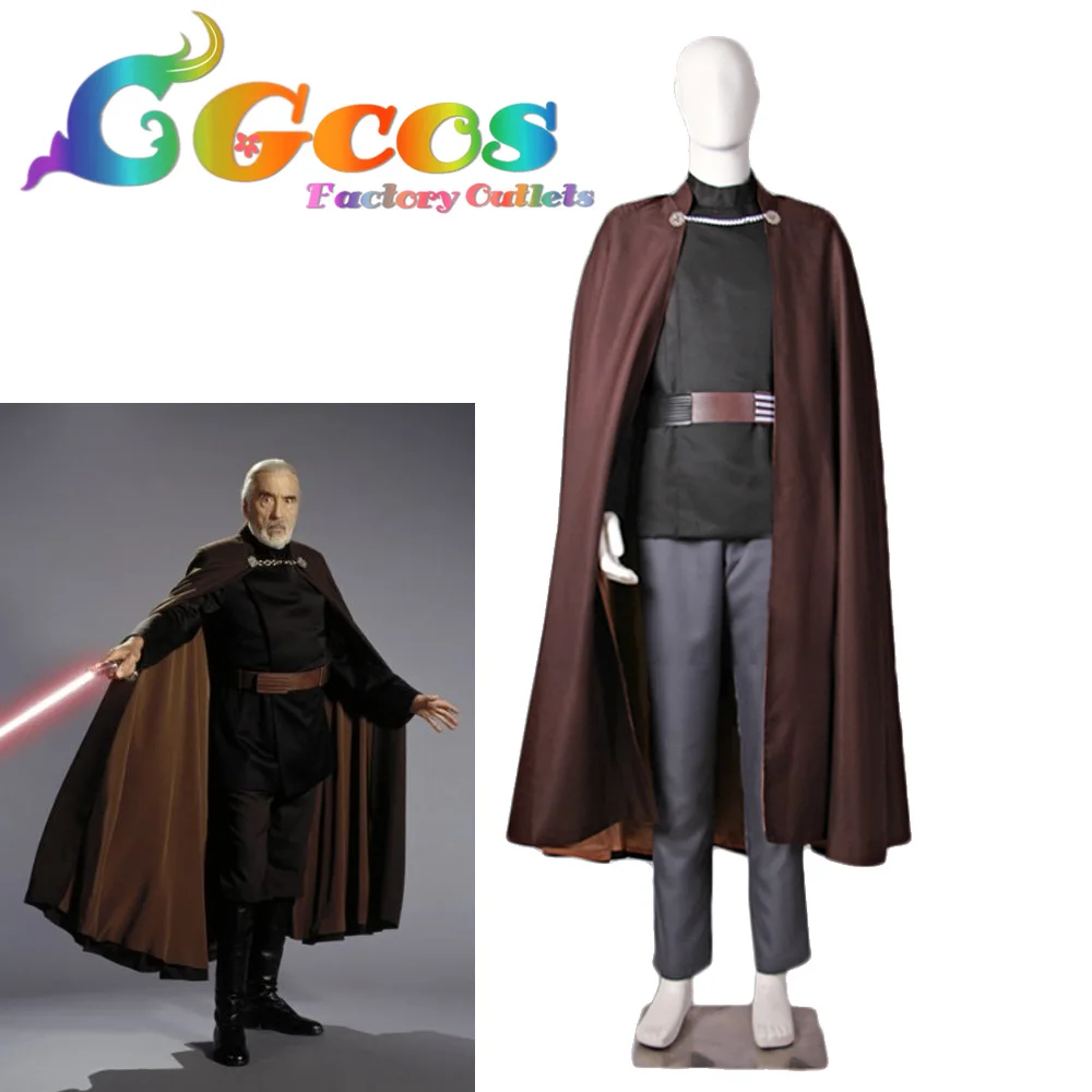 Бесплатная доставка COS косплей костюм Звездные войны Граф Дуку Униформа Хэллоуин