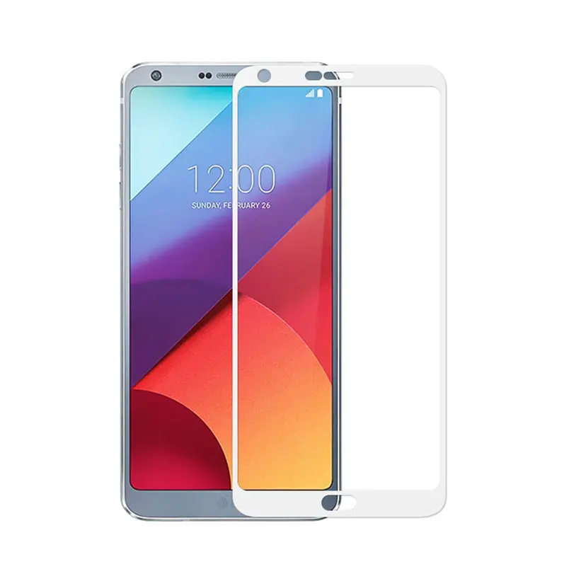 Полное покрытие Закаленное стекло Защитная пленка для экрана LG G6 V30 Plus Q6 V10 G7 ThinQ + G4
