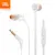 Белый JBL T110, 3,5 мм, проводные наушники, наушники, Fone De Ouvido, встроенное управление с микрофоном, оригинальная гарнитура Jbl Audifono Para Celular Tws - Цвет: Белый