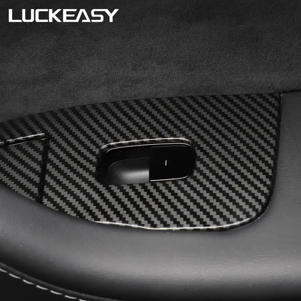 Наклейка на окно автомобиля LUCKEASY Модифицированная пластырь ABS для Tesla Model 3 2017-2019