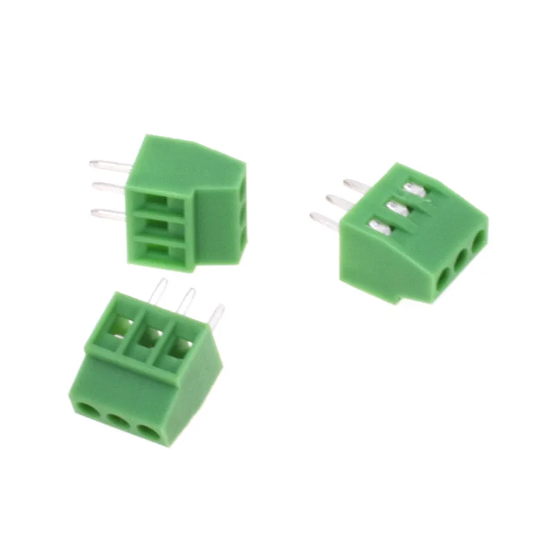 10 шт. kf120-2.54-2P 3P 2,54 мм Шаг прямой контактный pcb Клеммная колодка Разъем 2PIN 3PIN зеленый KF120