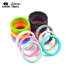 Детский Прорезыватель для зубов, 10 шт.лот, Круглый Силиконовый прорезыватель, ювелирные изделия ручной работы, силиконовые бусины, женский браслет, Прорезыватель для зубов