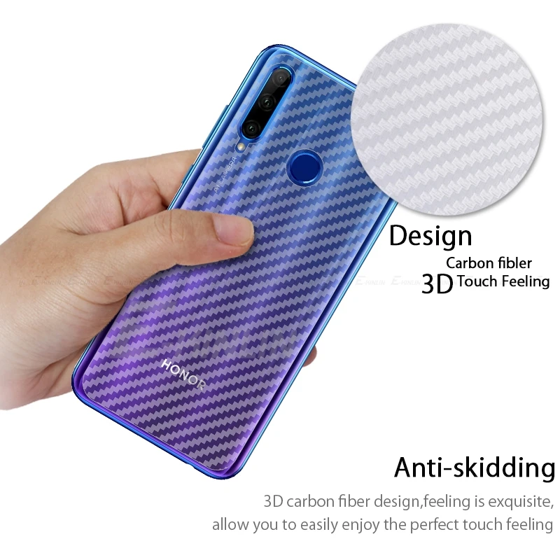 3D углеродное волокно задняя крышка Защитная пленка для экрана для HuaWei Honor Note 10i 20i 20S View 30 20 10 Pro Lite V9 Play не стекло