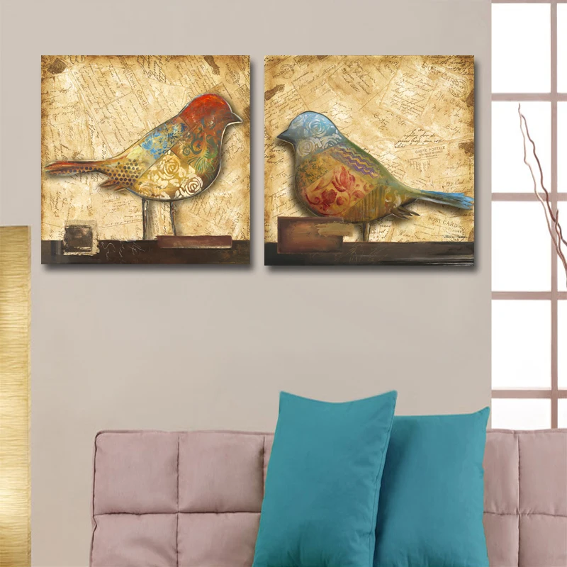 Современные скандинавские абстрактные птицы настенные художественные картины