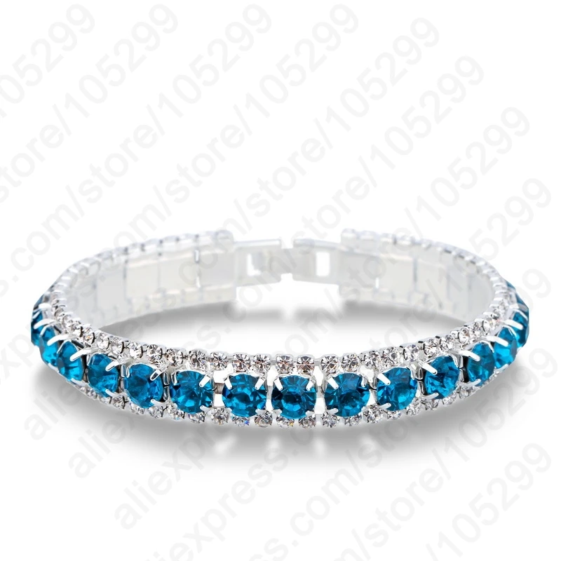 Cubic Zircon Bracelet&amp Bangle Bling Wristband 925 Sterling Silver Women Wedding Bridal Jewelry Free SHip | Украшения и