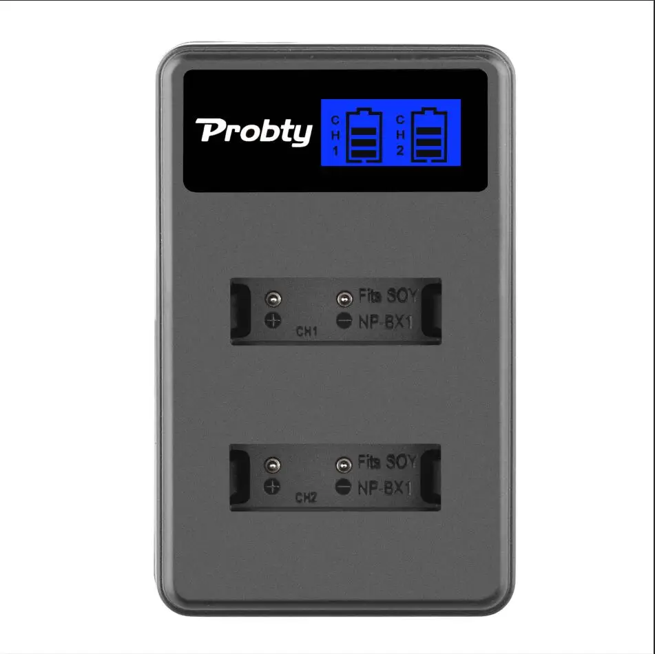 LCD Charger Для sony NP-BX1 np bx1 NP-BX1 Батарея для sony FDR-X3000R RX100 AS100V AS300 HX400 HX60 AS50 WX350 AS300V HDR-AS300R FDR-X3000 - Цвет: LCD Charger
