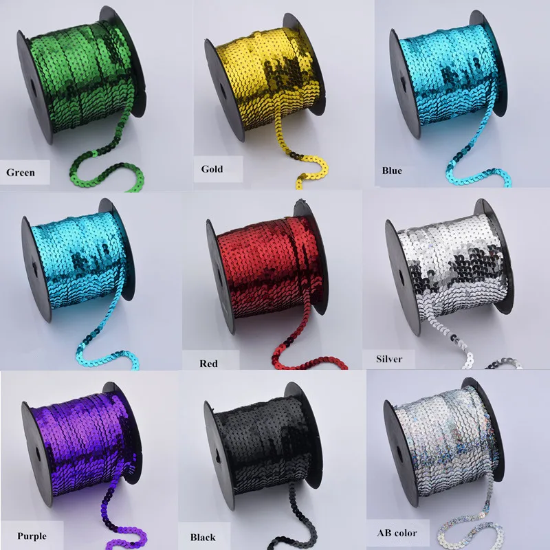 1 рулон блесток (100 ярдов) Пришивание отделка для сумок тканевых поделок