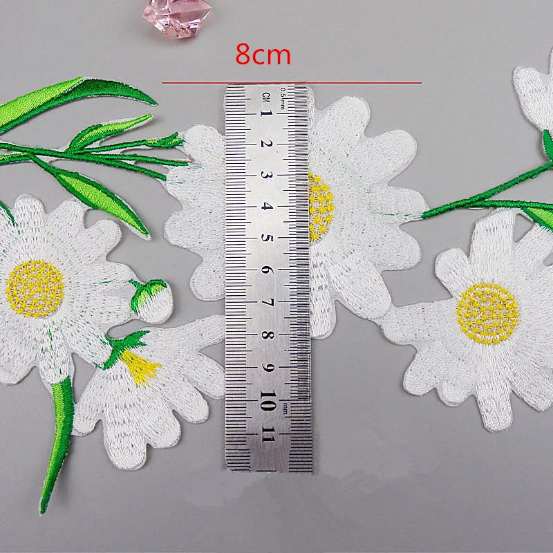 1 шт. DIY Вышивка розы Патч Аппликация утюг на мультфильм Нашивки милые дешевые