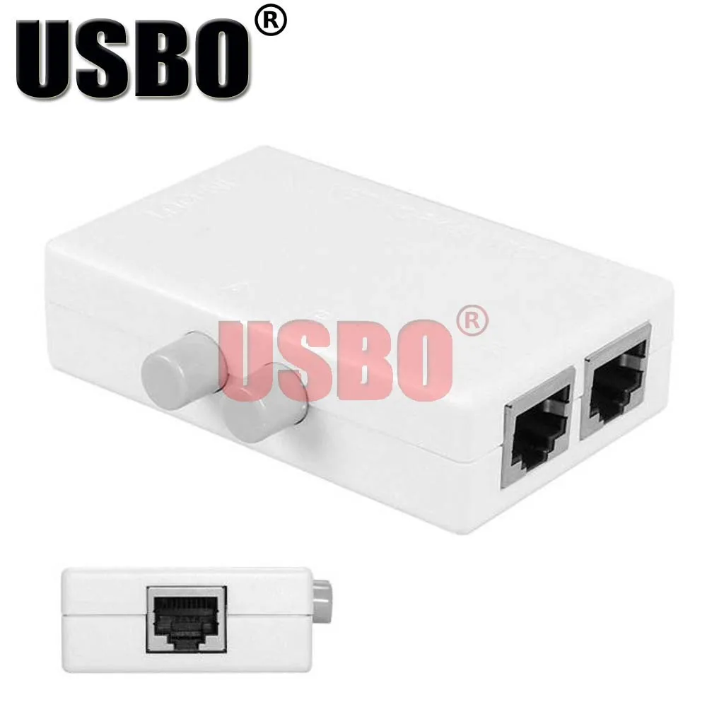 Высококачественный белый сетевой коммутатор UTP CAT5E внутренний и внешний 2 в один