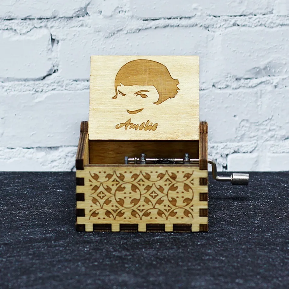 Amelie Два цвета Жемчуг дракона GT деревянная рукоятка Игра престолов Amelie Звездные войны Juego de Tronos музыкальная шкатулка тема Рождественский подарок - Цвет: Amelie