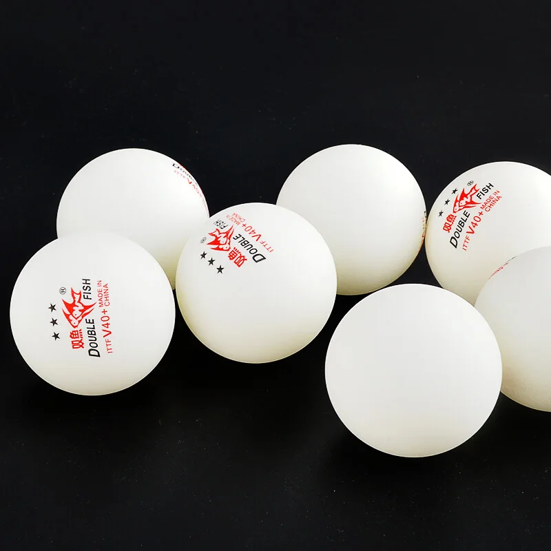 50balls/100balls Double Fish Table Tennis Ball V40+ 3-star Original ABS new material plastic poly ping pong ball tenis de mesa |