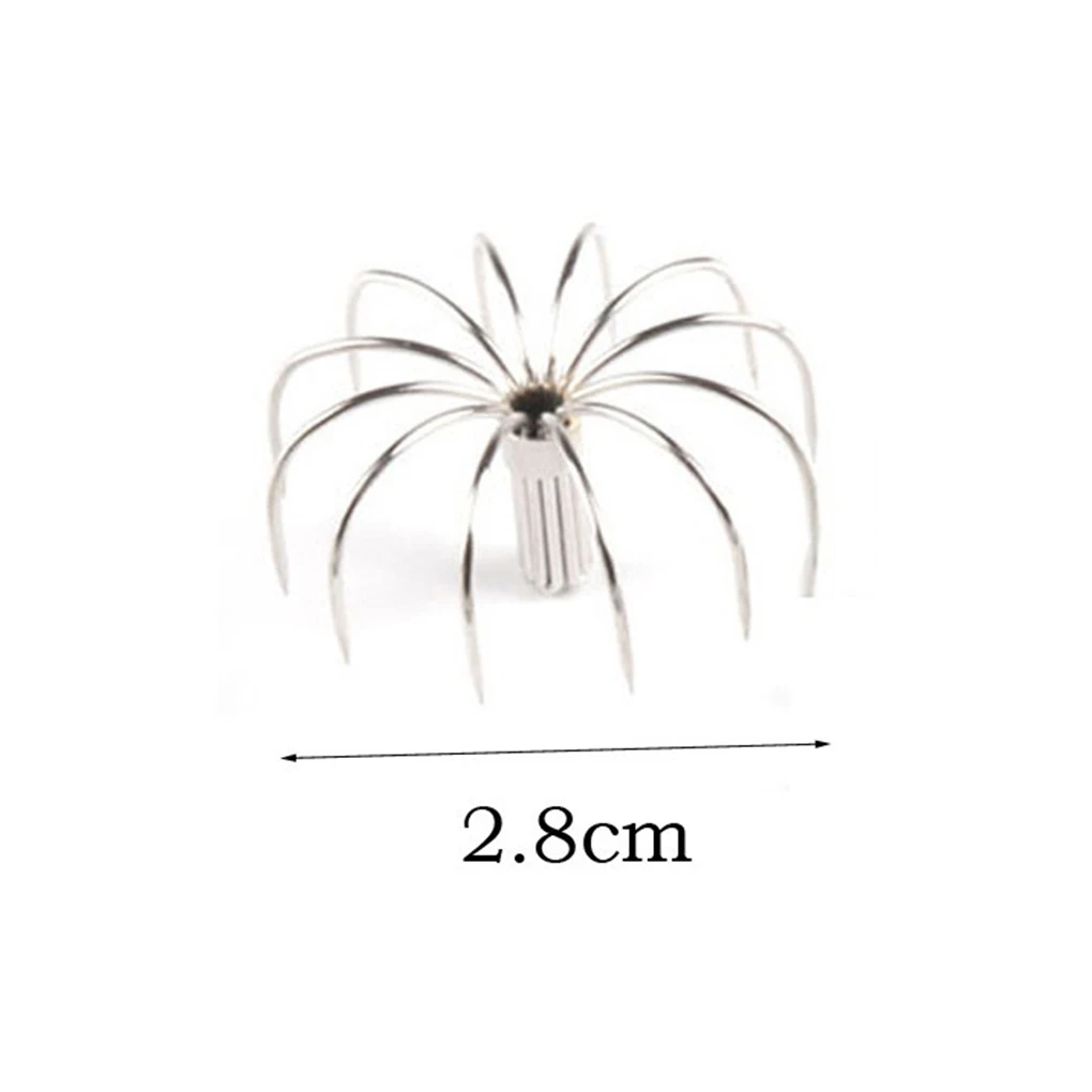 2.8cm 12-Neddle из нержавеющей стали рыболовные снасти Каракатица крючок приманки держатели рыболовные снасти аксессуары - Цвет: 2.8cm
