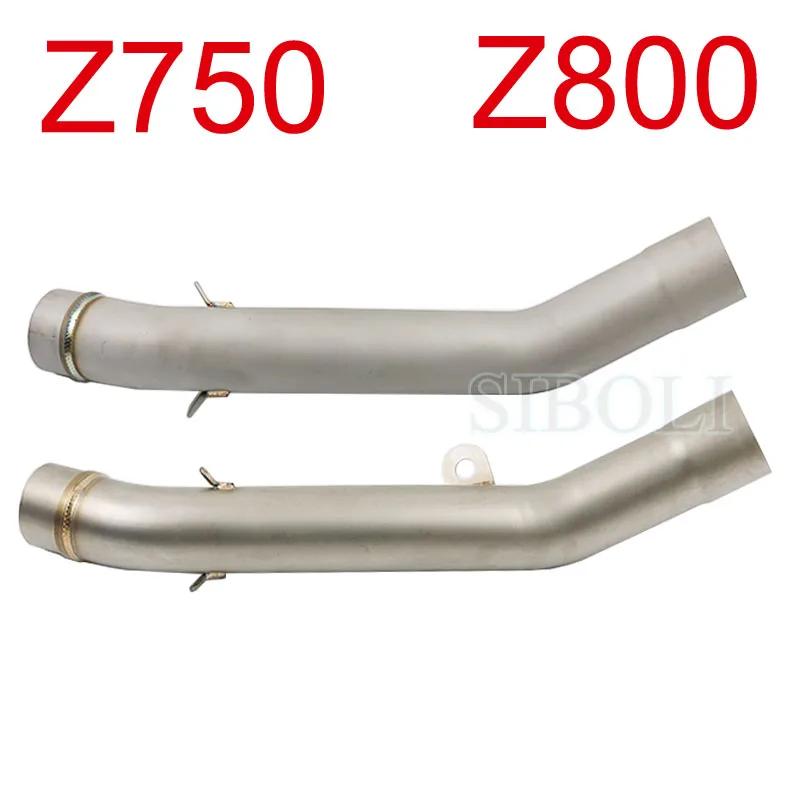 Среднее звено выхлопной трубы мотоцикла для Kawasaki Z750 Z800 2010 2011 2012 2013 2014 года без