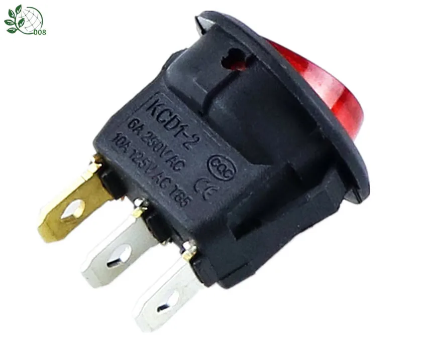 Акция! 10 шт. круглый Кулисный переключатель ON OFF SPST с крассветильник Том 220 В 12